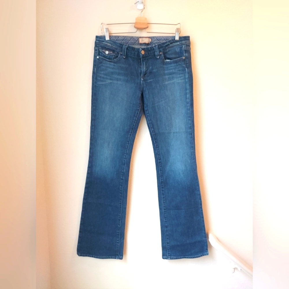 Woman's Paige Premium Denim Bootcut Pico Style Low Rise, Size 31